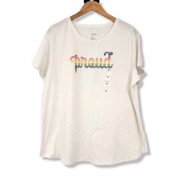 NEW Sonoma Pride Proud Rainbow T-Shirt Size‎ 1X - Picture 1 of 10